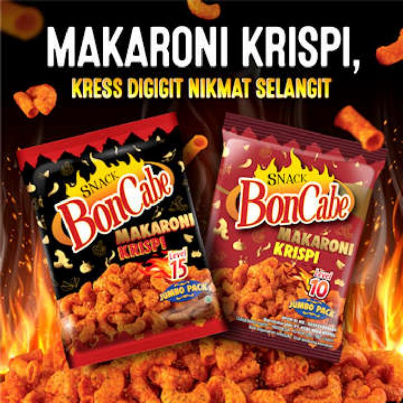 Snack boncabe makaroni krispi lv 10 / lv 15 /lv 2