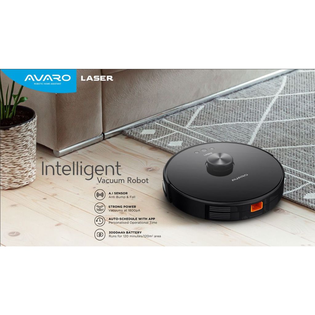 AVARO laser Inteligent Vacuum Cleaner Robot