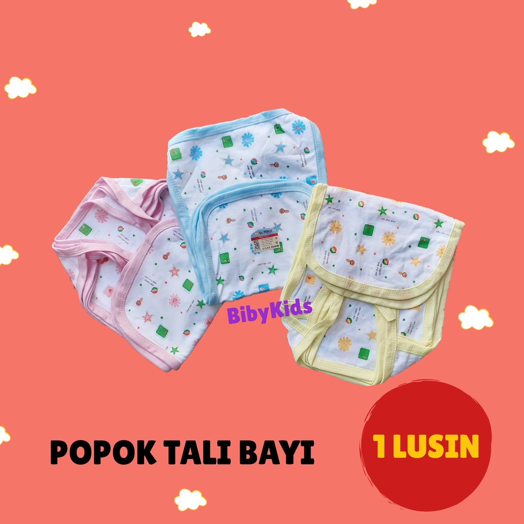 1 LUSIN Popok Tali Bayi SNI 1 Lusin Murah Popok Kain Bayi Tali Baru Lahir Popok Cuci Ulang Newborn Lembut