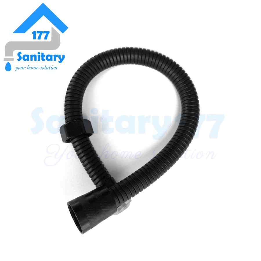 Selang Shower Stainless 40cm Yg300 - Flexible Hose Shower Mandi Closet 40 cm Stenlis Hitam 300H / 300ST