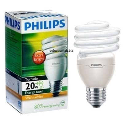 Lampu Philips Tornado 20W Kuning 20 Watt 20 W 20Watt warm white philip