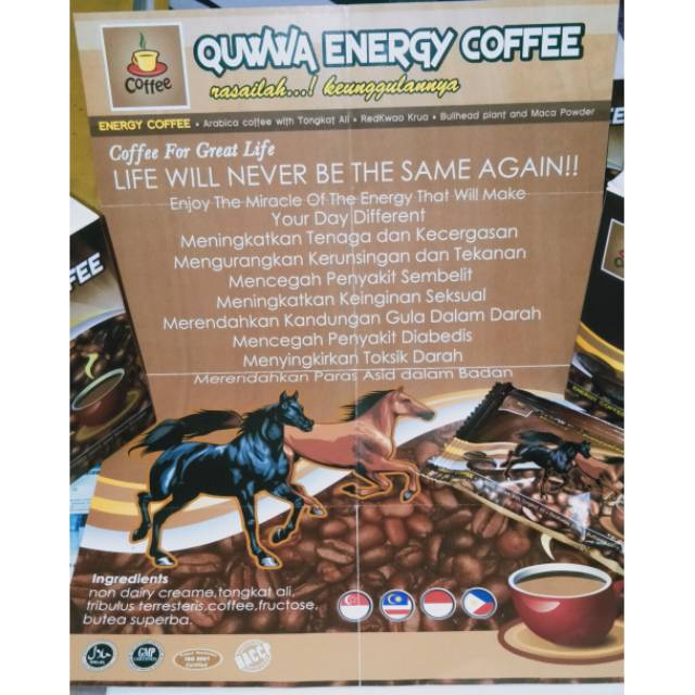 Quwwa Energy Coffee Shopee Indonesia