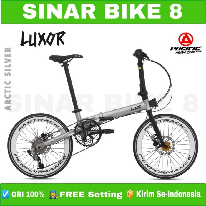 Sepeda Lipat Ukuran 20 Inch Pacific LUXOR New Alloy 9 SRAM Rem Hidrolik