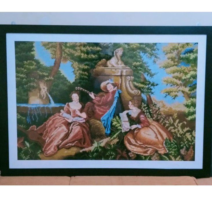 by_frizkiana, Hiasan Dinding Kristik / Sulam Handmade pemandangan