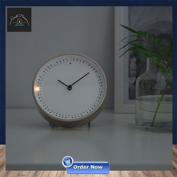 PANORERA Jam Dinding Gantung Quartz 15 cm Dengan Detik Menyala Tanpa Suara Watch IK 448