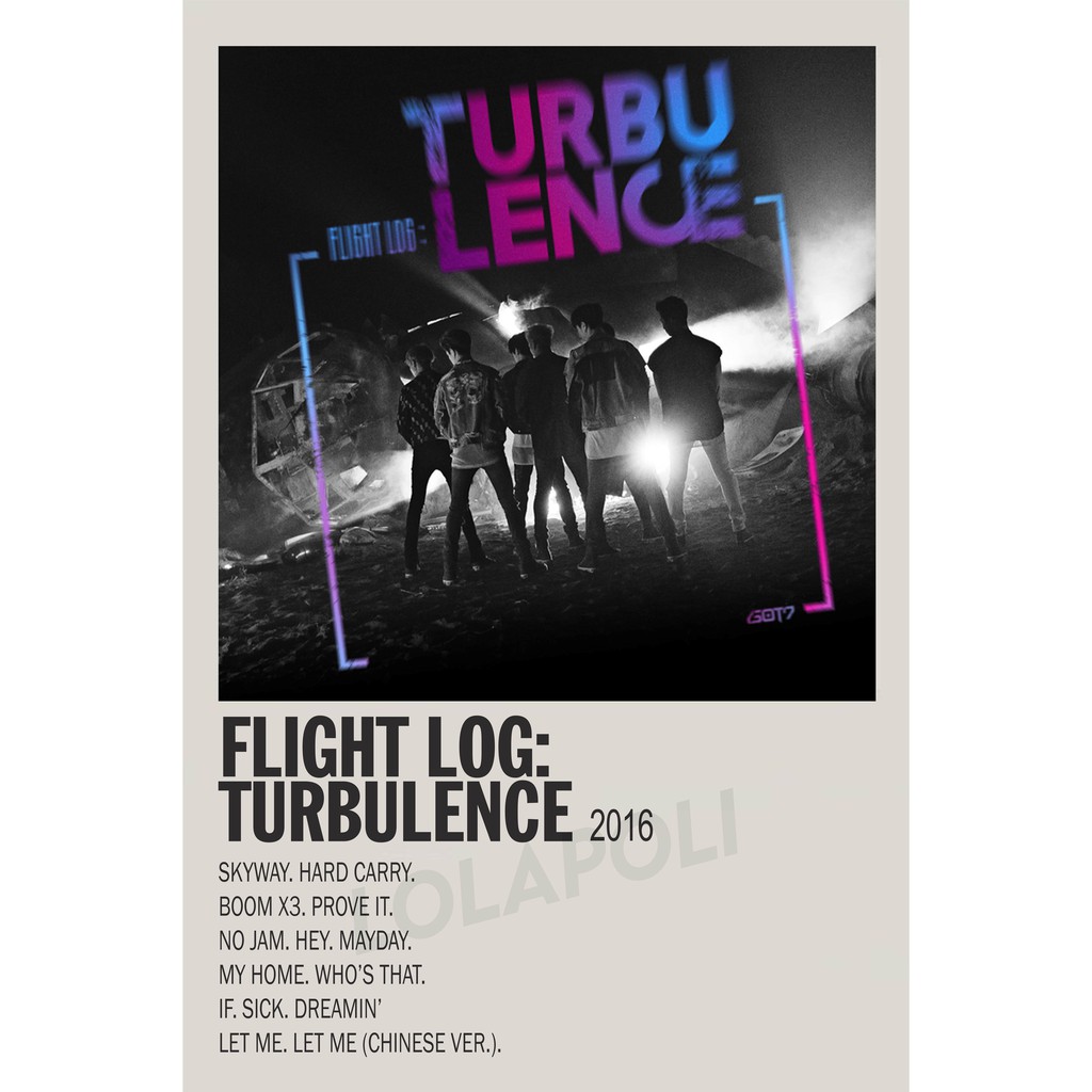 Poster Cover Album K-Pop Flight Log: Turbulence - GOT7