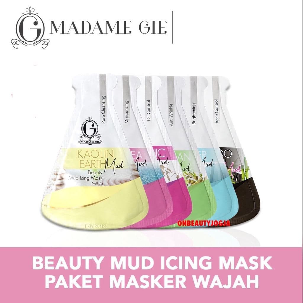 [LOCAL] - MADAME GIE BEAUTY MUD ICING MASK /PEEL OFF MASK/ MASKER SACHET N PEEL OFF MADAME GIE