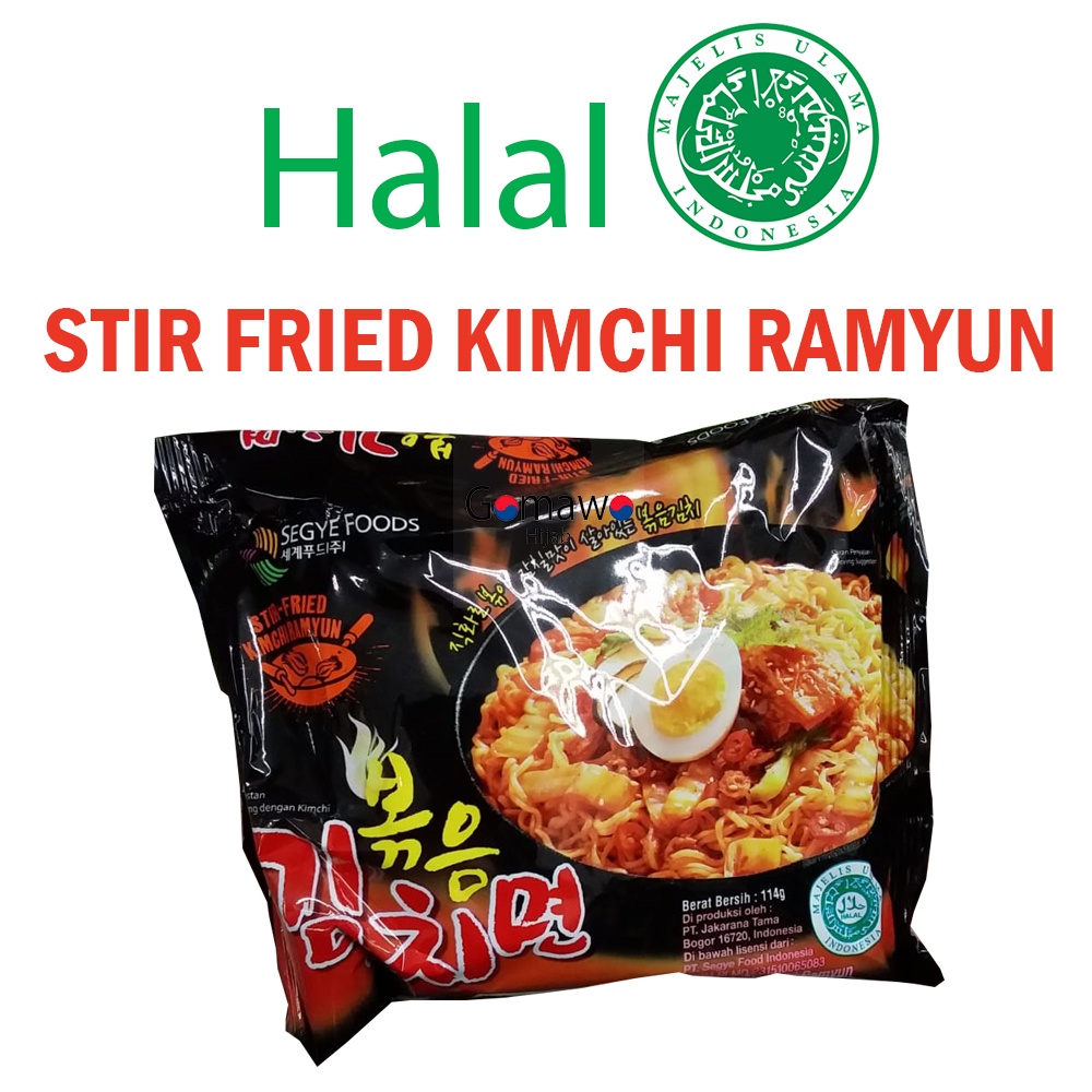 

MIE INSTAN SEGYE STIR FRIED KIMCHI RAMYUN HALAL