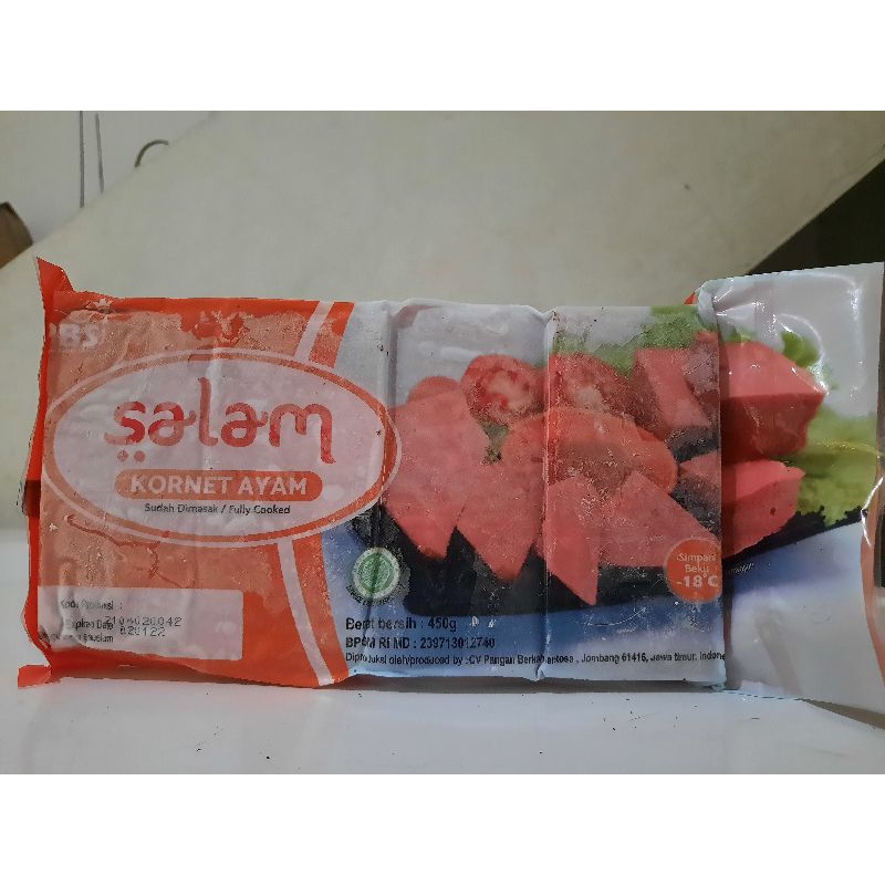 

Salam Kornet Ayam Frozen 450gr/ Kornet Ayam