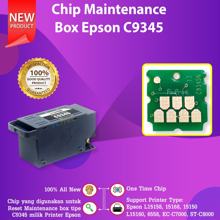 Chip Reset Maintenance Box C9345 C12C934591 PXMB9 Printer L15150 L15160 L15180 M15140 L6550 L6580