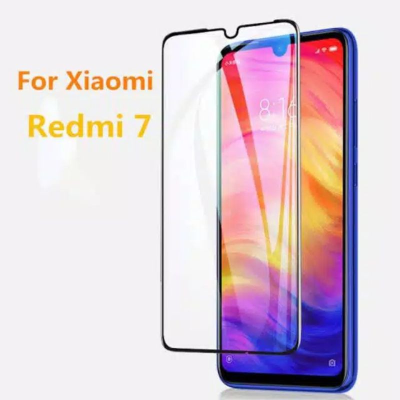 TEMPERED GLASS FULL COVER FOR REDMI 7 PREMIUM QUALITY &amp; PROTECTION SCREEN