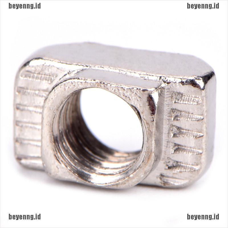 Bey 50PCS T-slot T-Nut M3 M4 M5 Bahan Carbon Steel Aluminum Gaya Eropa