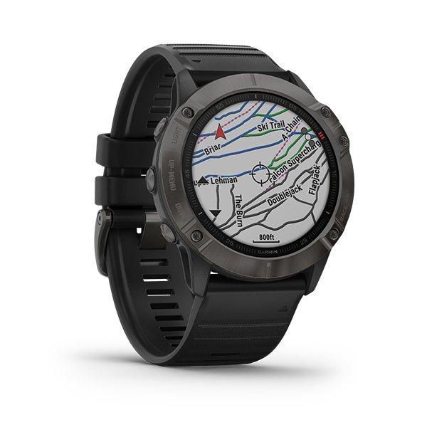 Garmin Fenix 6X Sapphire Carbon Gray DLC - Garansi Resmi TAM 2 Tahun