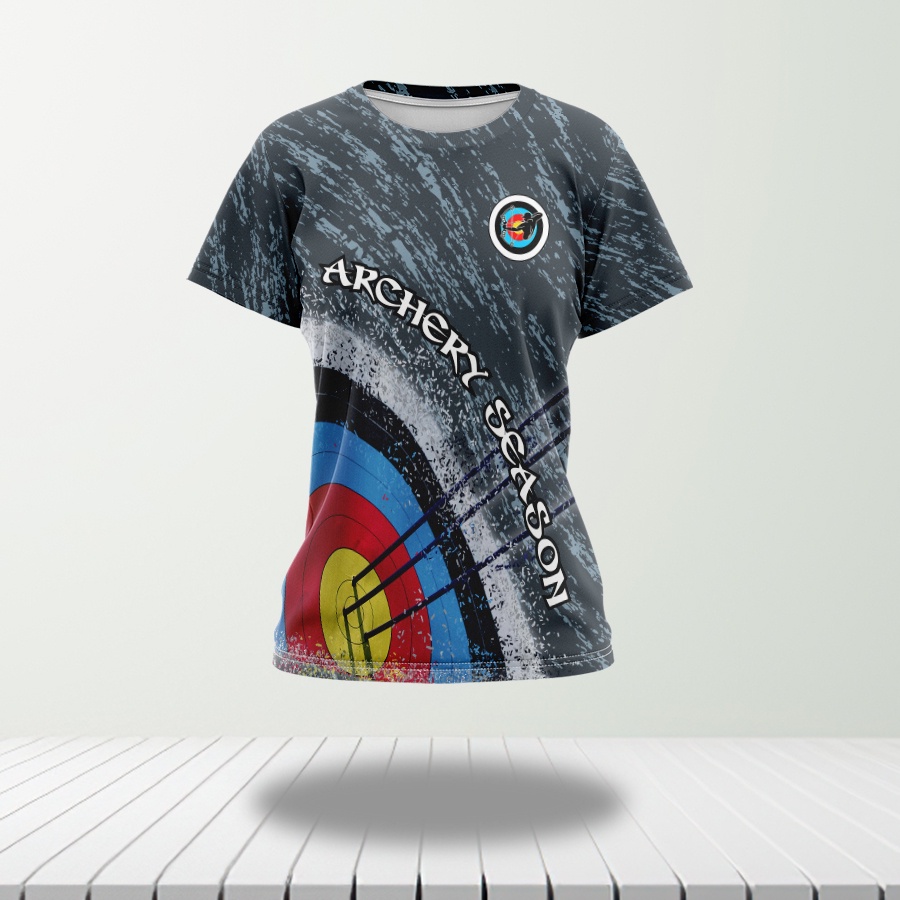 Baju Kaos Jersey Olahraga Archery Panahan Panah Wanita Custom Full Printing Art 02