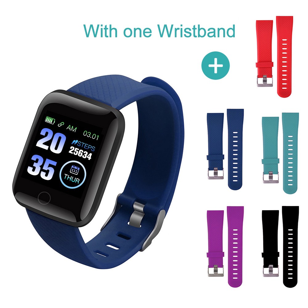 Tali Jam Berlubang Strap Smartwatch 116 Plus / ID116 / Vyatta Fitme Prime / D13 / A7S