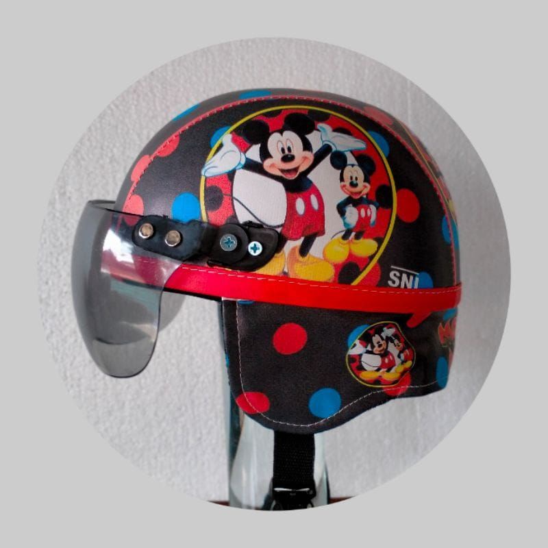 HELM BOGO ANAK SINCAN KARAKTER TERBAIK KUALITASNYA-SINCAN MICKIMOUSE