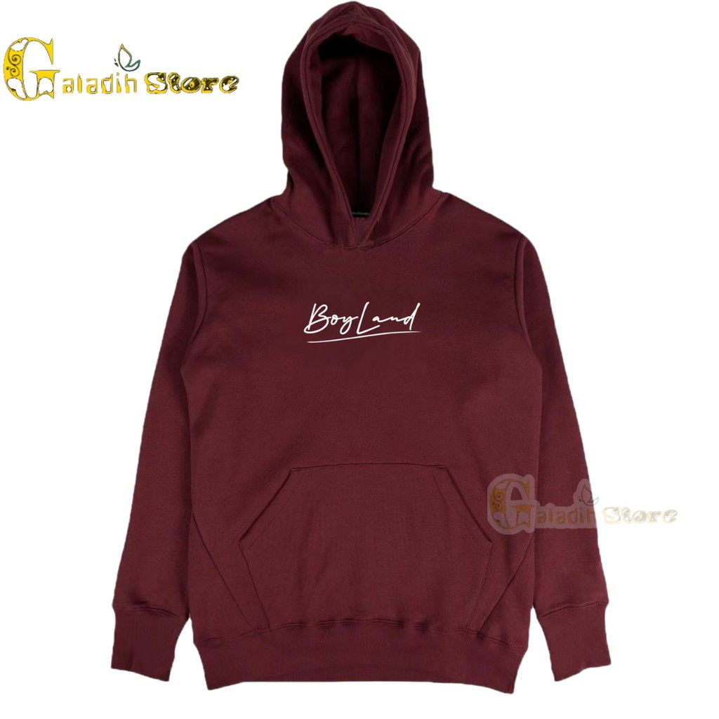 Hoodie Pria Distro original brand terbaru Sweater Boyland Marun Unisex Cowok Cewek M-XXL COD