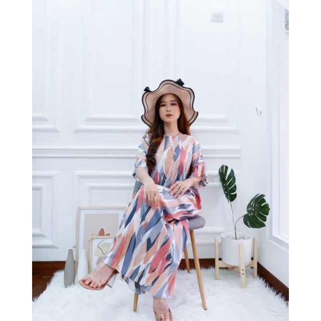 Daster Panjang Semata kaki Busui Kekinian Non Ruffle  AFERO STORE-LONG(TULIP DST)