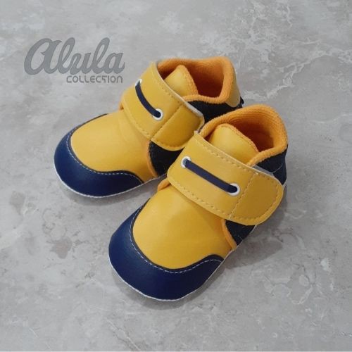 Alula Sepatu Bayi Baby Shoes Prewalker Flat Tali Laki Laki Lucu Dan Murah