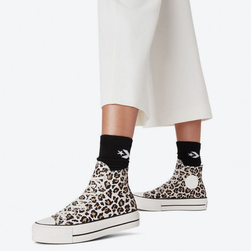 Sepatu Converse Leopard Driftwood Platform