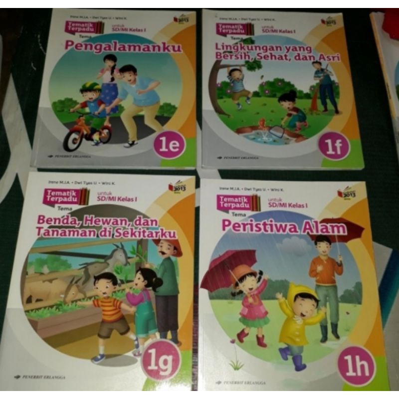 

Buku paket tematik kelas 1 terpadu erlangga kelas 1 full set
