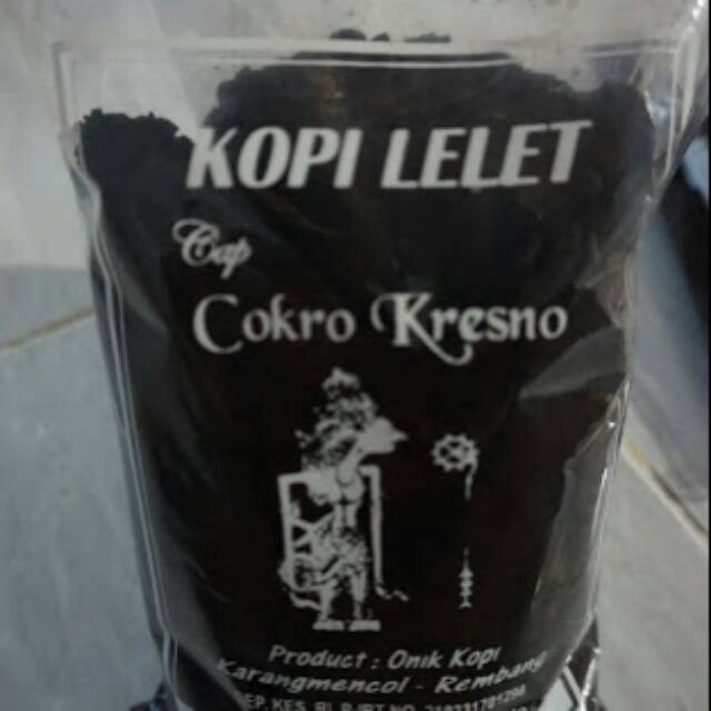 

Kopi lelet khas Rembang cokro kresno kemasan 100gr