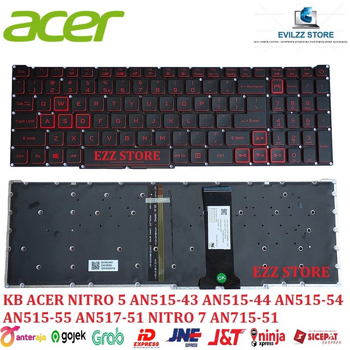 Cover Per Tastiera Acer Nitro 5, Nitro 16, Nitro 17, Predator Helios 300 PH315-55/54/53/52 PH317-53/54, Nitro 5 AN515-58/57/56/54/55/45/43/44 AN517- 56/54/55/43/44 4/53/51/52 (non Adatto A Nitro V15 - Foto 12