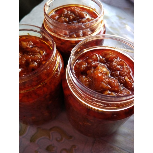 Sambal Bawang Kemasan Jar/ Sambal Bawang/ Sambal Extra Pedas