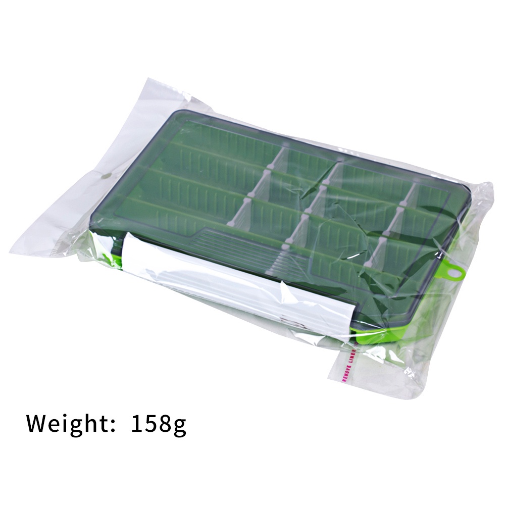 HENGJIA Fishing Tackle Box Storage Trays with Removable Dividers carp Fishing Box Lures Hooks Accessories Storage Organizer Box