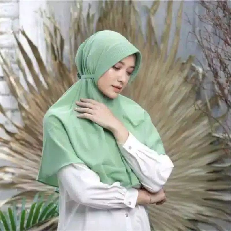 ( simta ] JILBAB BERGO MARYAM PED TALI KHIMAR HIJAB INSTAN