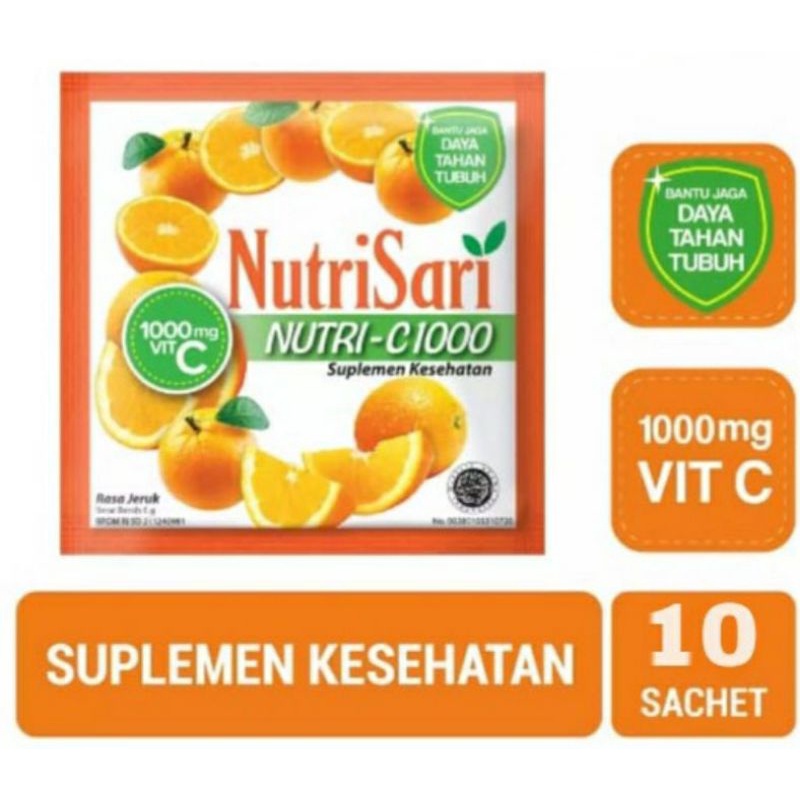 

Nutrisari NUTRI C 1000 MG 10'S bantu jaga daya tahan tubuh