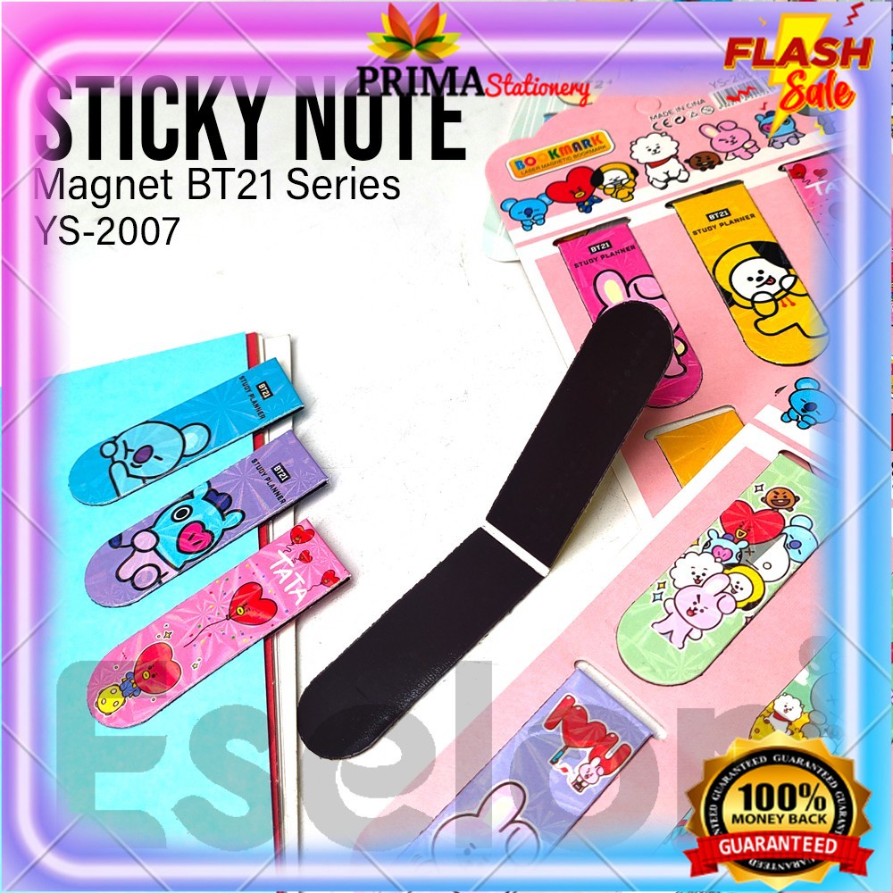 

( PROMO !!! ) 6pcs Pembatas buku magnet / stick note magnet / bookmark / stickey note magnet YS2007/2001