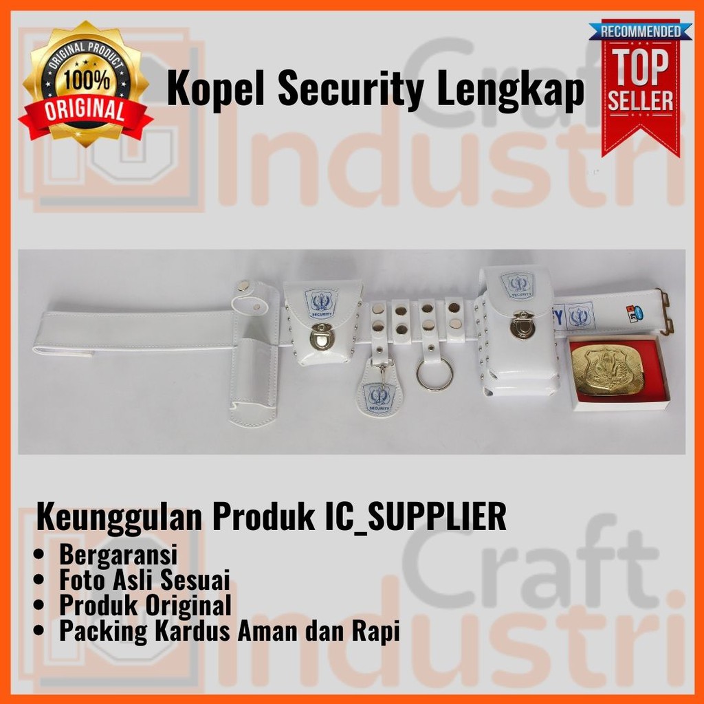 Sabuk Kopel Security dan BANGKOL BATIK Perlengkapan Atribut Ikat Pinggang Security Satpam - KS04