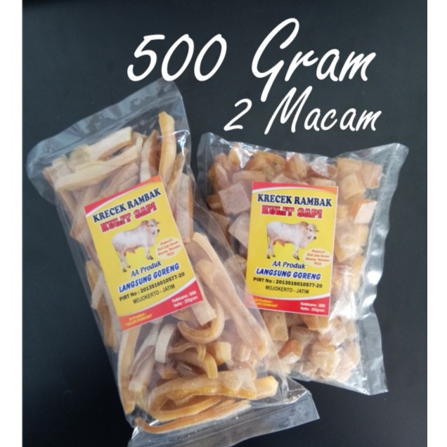 

Krecek/Kerupuk Rambak Sapi Mentah Asin Gurih 500gr