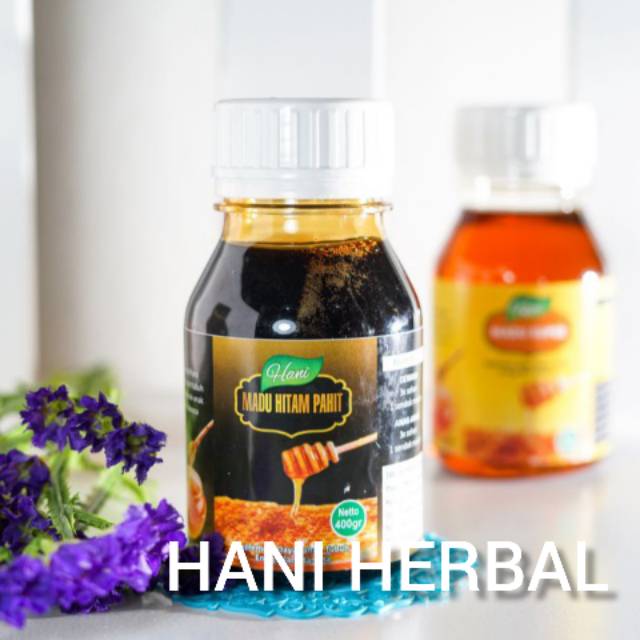 Madu Hitam Pahit Hani 400 grm plus Insulin kumis kucing kapulaga sambiloto