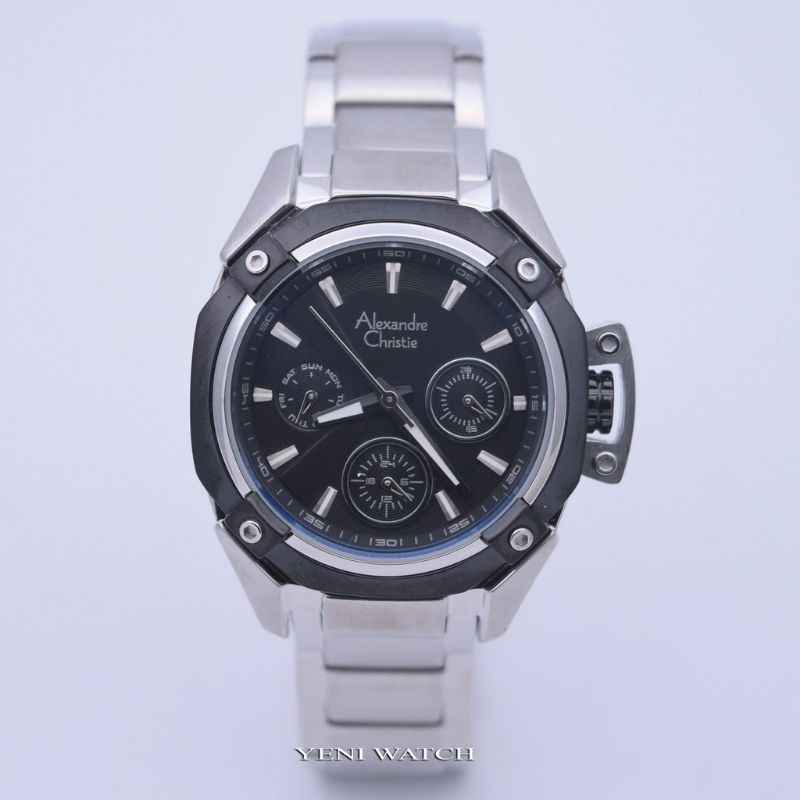 Alexandre Christie AC 6225 Jam Tangan Wanita Rantai Silver