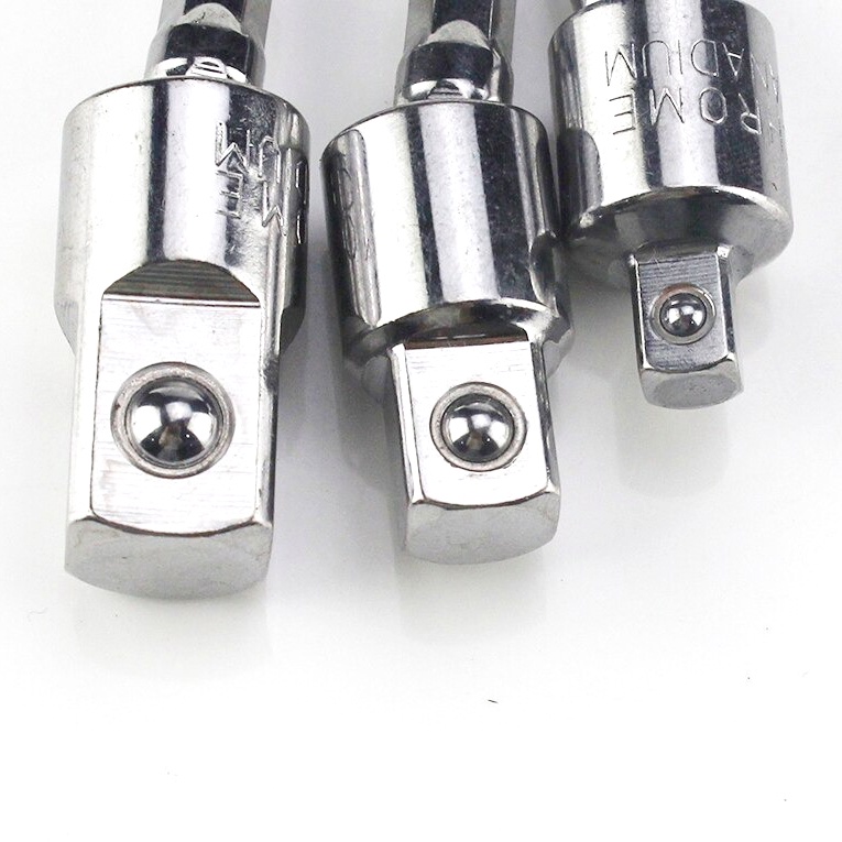 Mata Bor Elektrik Adapter Extension Bits Hex 1/4 3/8 1/2 3 PCS - Silver