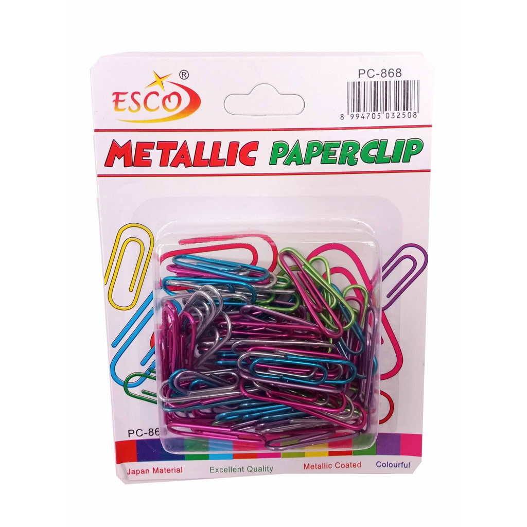 Paper Clip Penjepit Kertas Medium Multiwarna Metallic