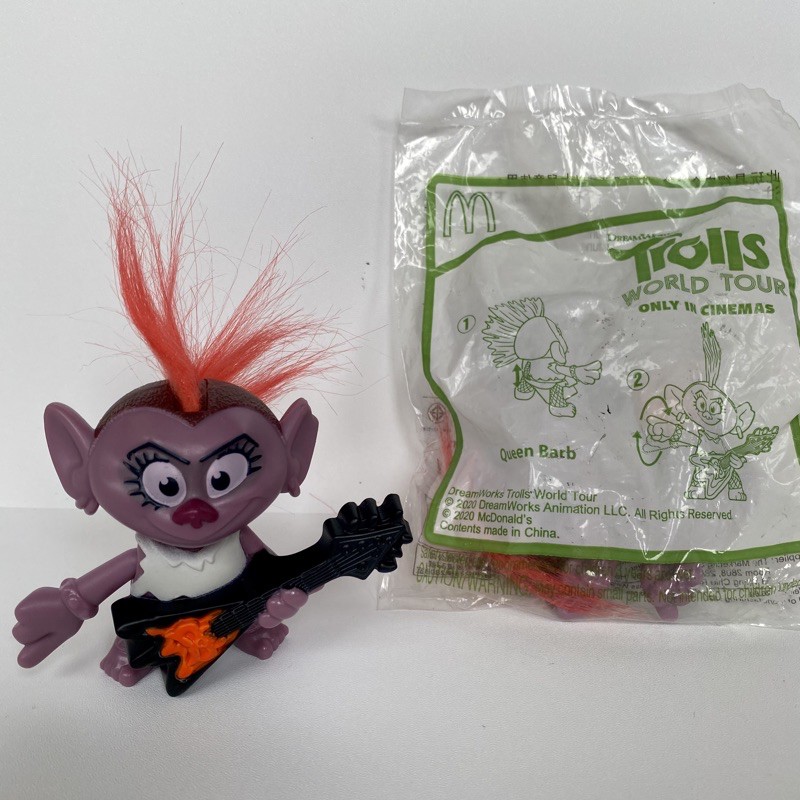 Mainan Happy Meal Mc D - Trolls World Tour - Queen Barb
