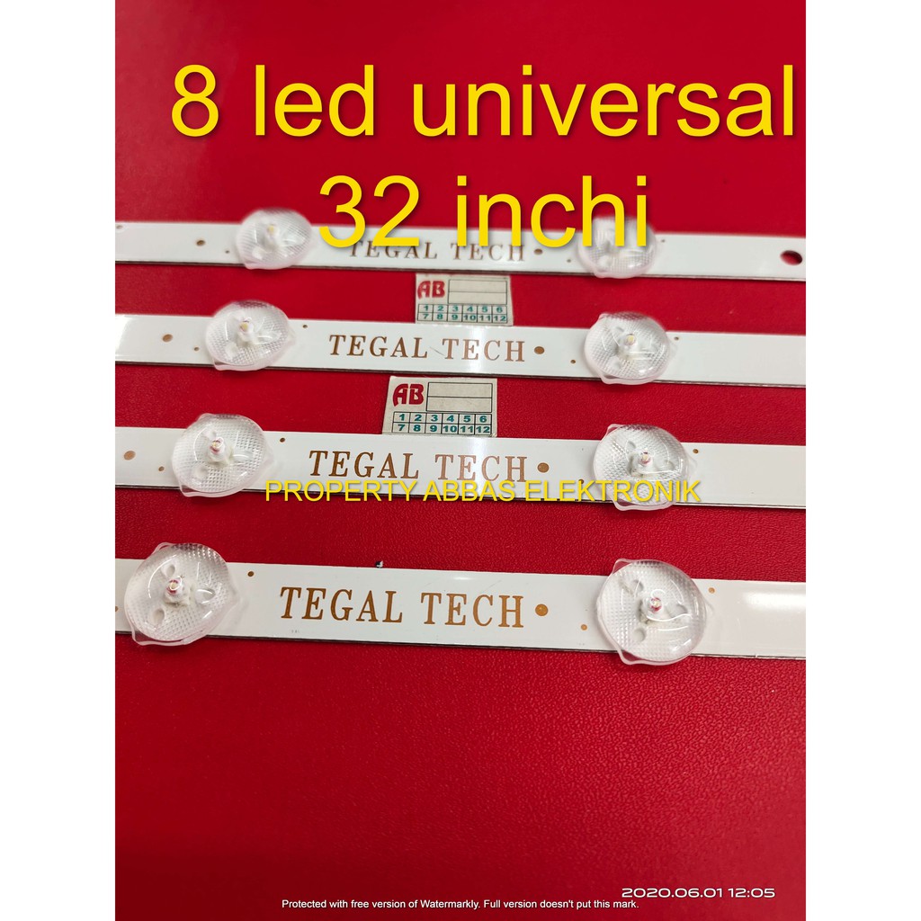 led backlight multi universal 32 inchi  8 kancing 8 led 3v universal multi