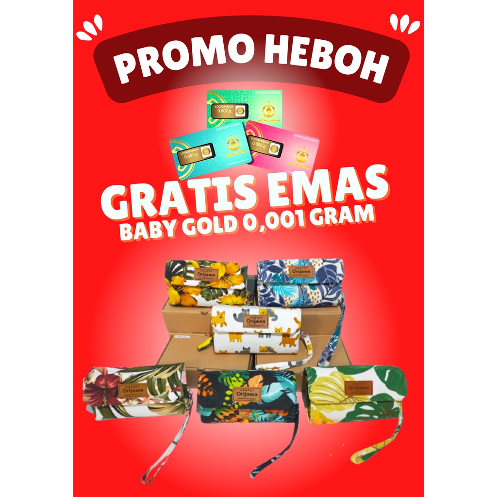 DOMPET ORI JAWA + GRATIS EMAS TANPA DIUNDI | original untuk wanita cewek | disiplin keuangan bulanan