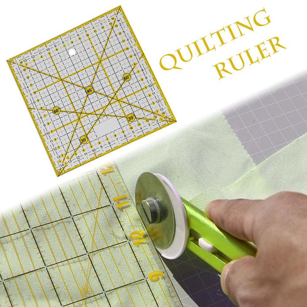 REBUY High Quality Ruler DIY Drawing Ruler Patchwork Ruler Tailor Supplies Yardstick Measuring Quilting Handmade Feet Sewing Tool