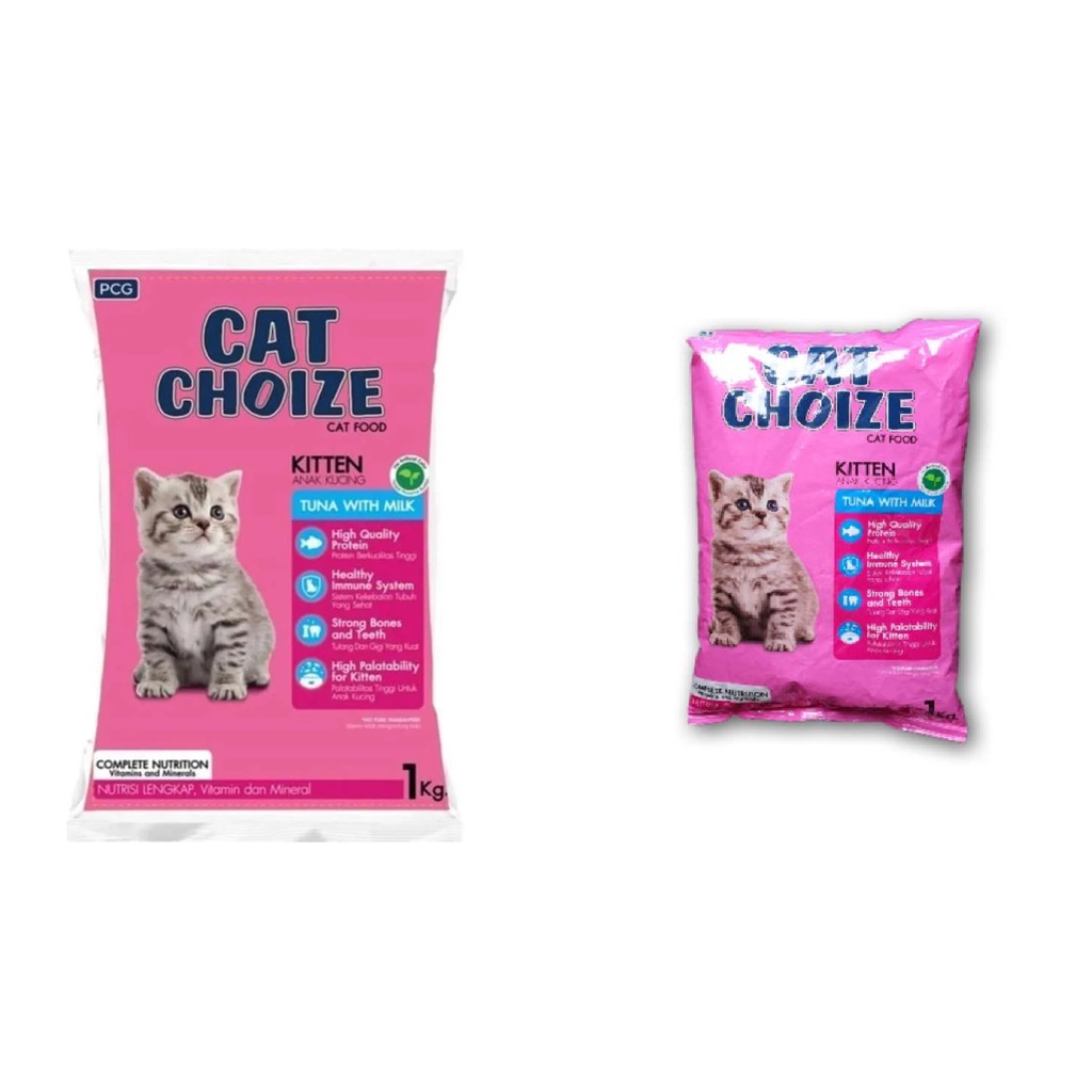 CAT CHOIZE KITTEN TUNA 1KG MAKANAN ANAK KUCING DRY FOOD