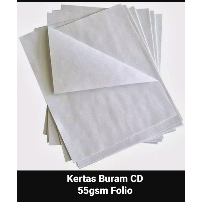 Kertas Buram Cd 55gsm Folio F4 1rim 500 Lembar Shopee Indonesia