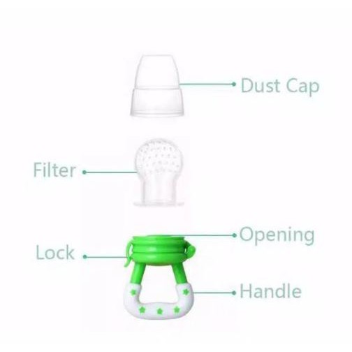 Empeng Buah Bayi / Dot Buah Bayi / Fruit Feeder Pacifier / Baby Fruit & Food Feeder-Dot Buah HIjau