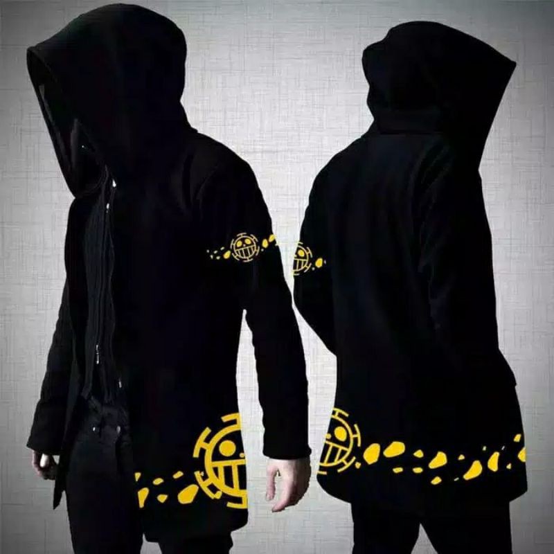 Jaket Jubah Jumbo Anime One Piece Model Trafalgar law Jaket Anime Keren