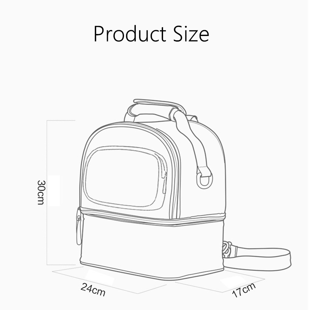 Aikoky cooler bag asi /tas susu bayi ransel multifungsi tas bayi besar