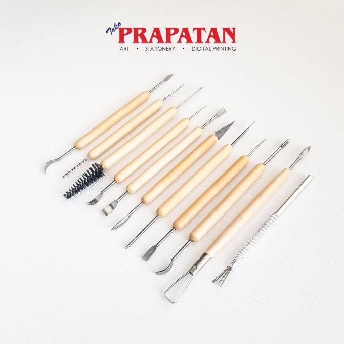 

Big Sale V-TEC Clay Tool set 11 pcs E0088-10B/6 / Alat Sculpt / Alat Ukir Big Sale