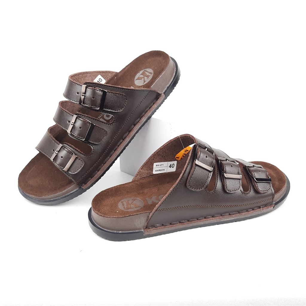 Sandal Slide Pria Gesper 3 Original keyton Bw.271 39-43