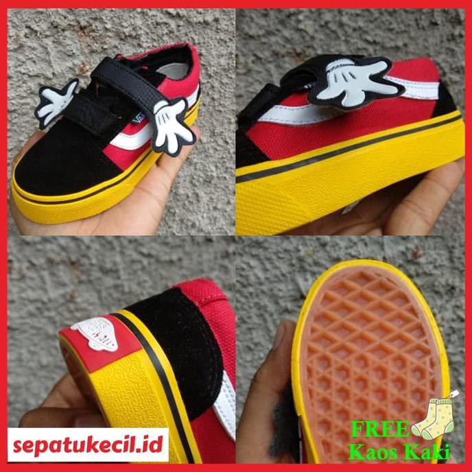 DISKON Sepatu Anak Vans Catur Mickey Mouse Vans Rafathar size 21 35 - 20